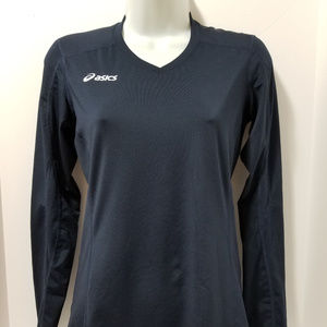ASICS Womens Athletic Shirt Top L/S Workout SZ XS